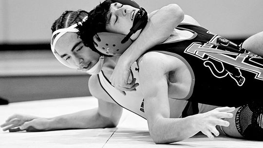 Dogs, Junior Dogs Win District Dual Wrestling