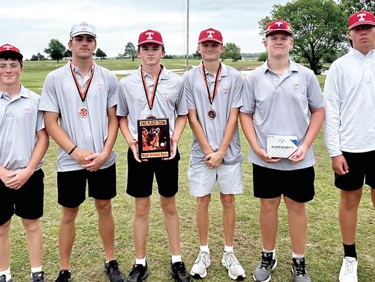 Boys 2nd In Golf Tournament