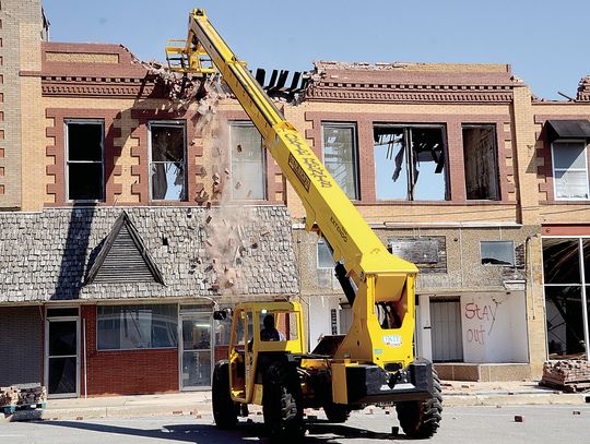 Downtown Building Coming Down