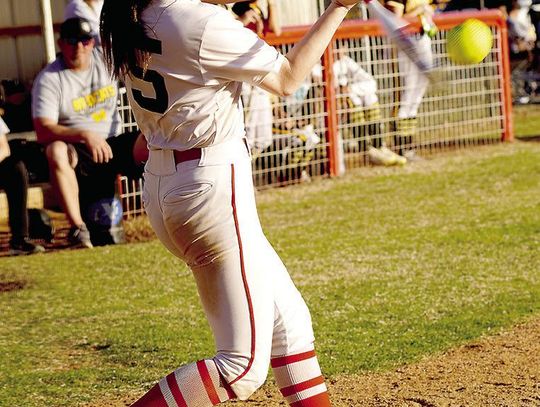 Girls Down Madill, Marietta In Softball Action