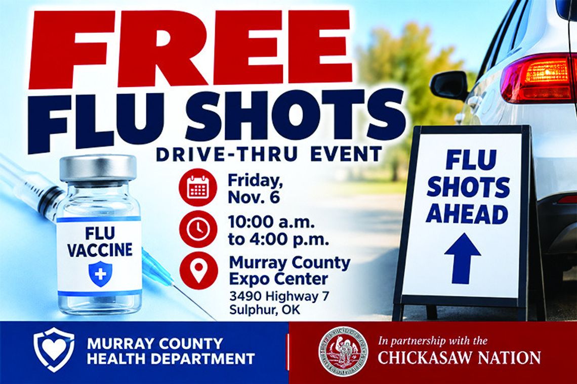 Free Flu Shots Offered At Drive-Thru Event Nov. 6 Free Flu Shots Offered At Drive-Thru Event Nov. 6