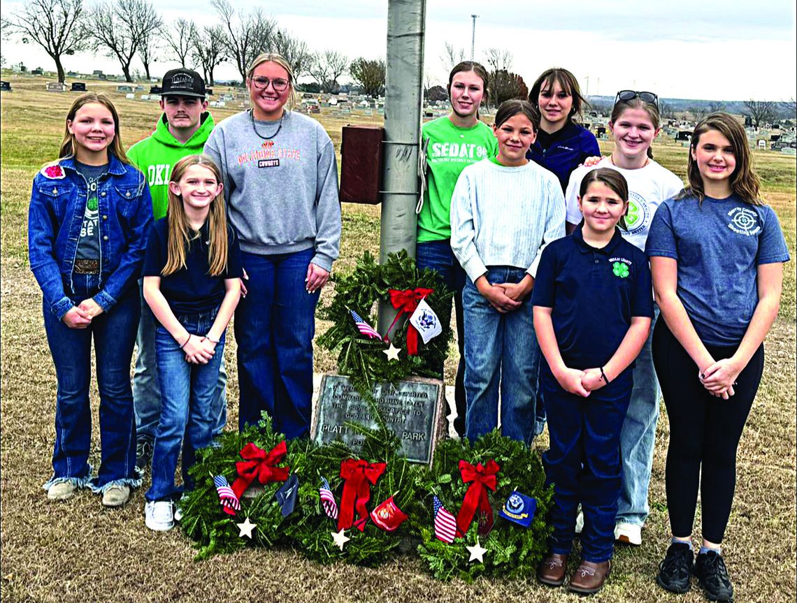 Murray County 4 Club Joins In Wreaths Across America Ceremony