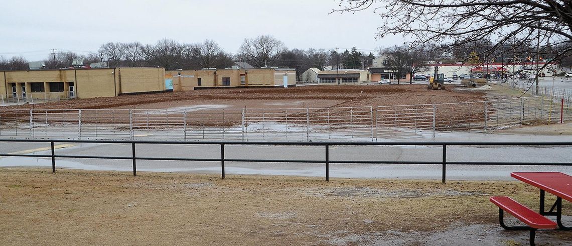 School Building Site Prepared