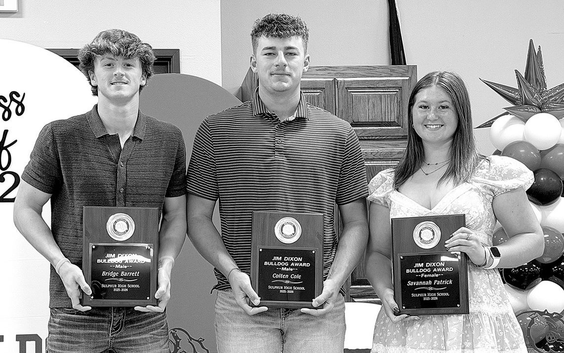 Top Sulphur Athletes Honored Top Sulphur Athletes Honored